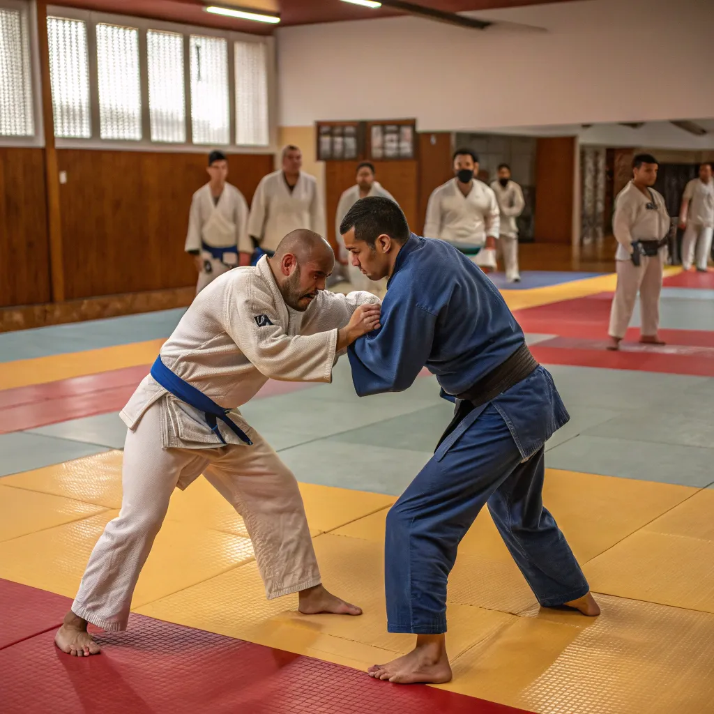 Martial arts training session